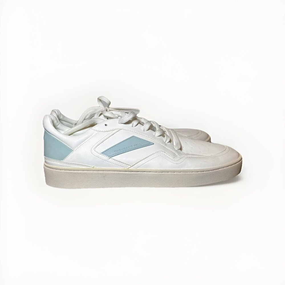 Thousand Fell Men's Court Low Top Sneaker White Blue Size 11 Shoes